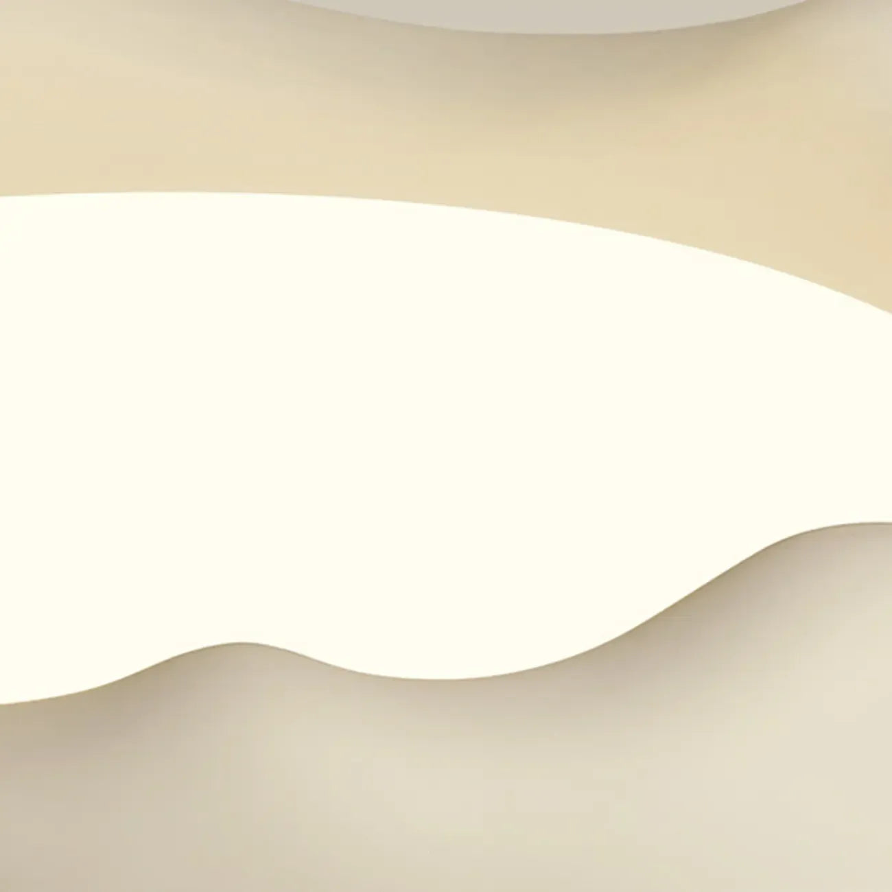 Plafoniera a filo dal design artistico con effetto crema acrilica