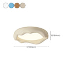 Plafoniera a filo dal design artistico con effetto crema acrilica