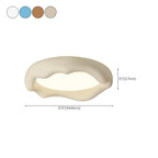 Plafoniera a filo dal design artistico con effetto crema acrilica
