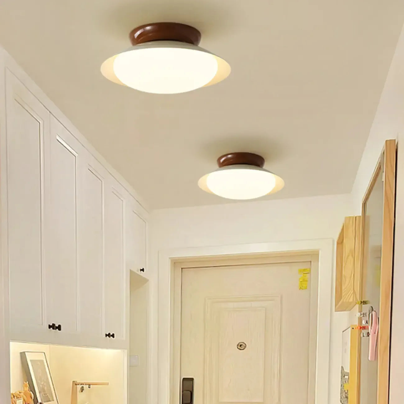 Plafonnier LED semi-encastré à intensité variable pour entrée