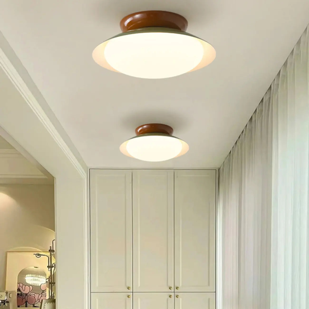 Plafonnier LED semi-encastré à intensité variable pour entrée