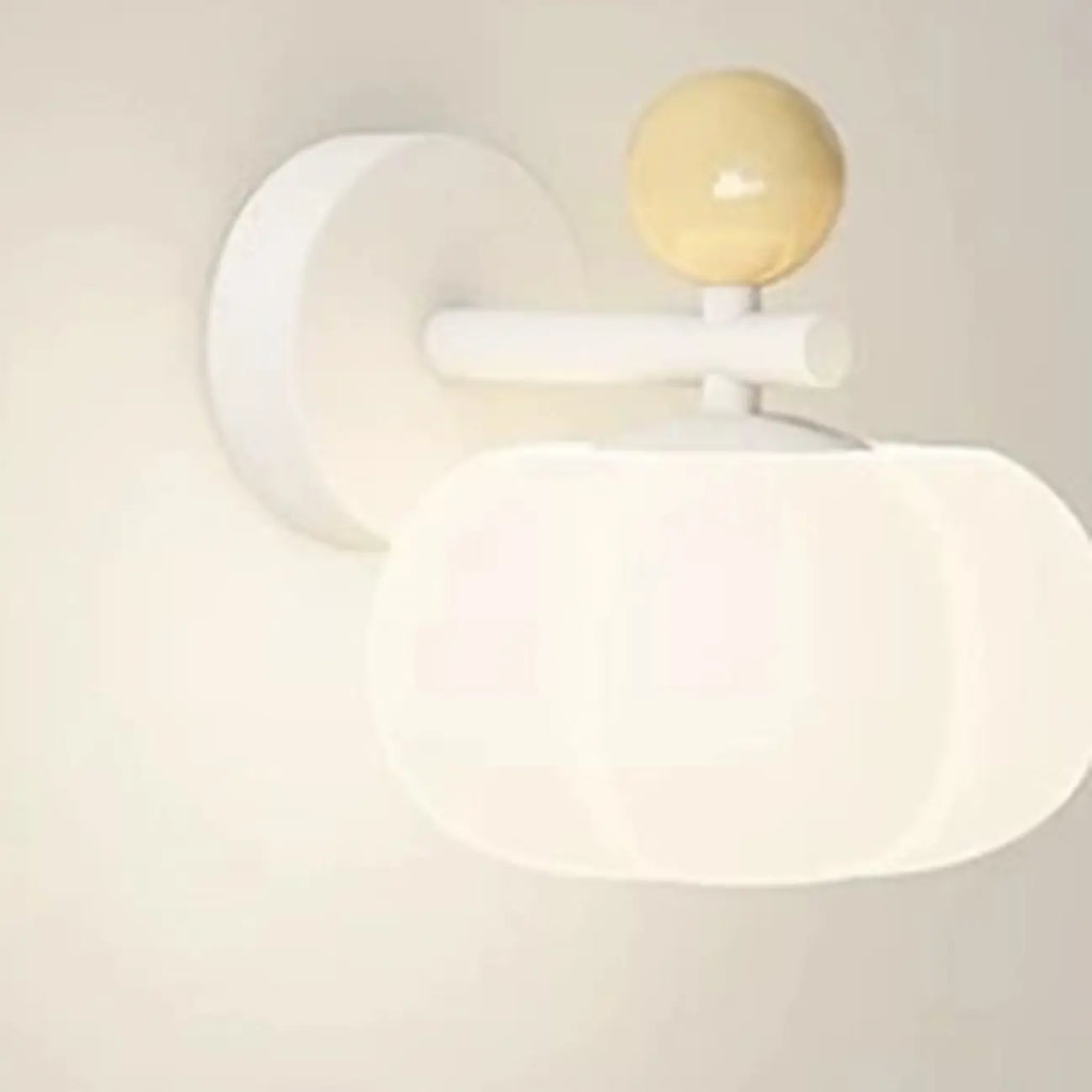 Applique murale élégante en forme de citrouille avec abat-jour en résine pour chambre à coucher