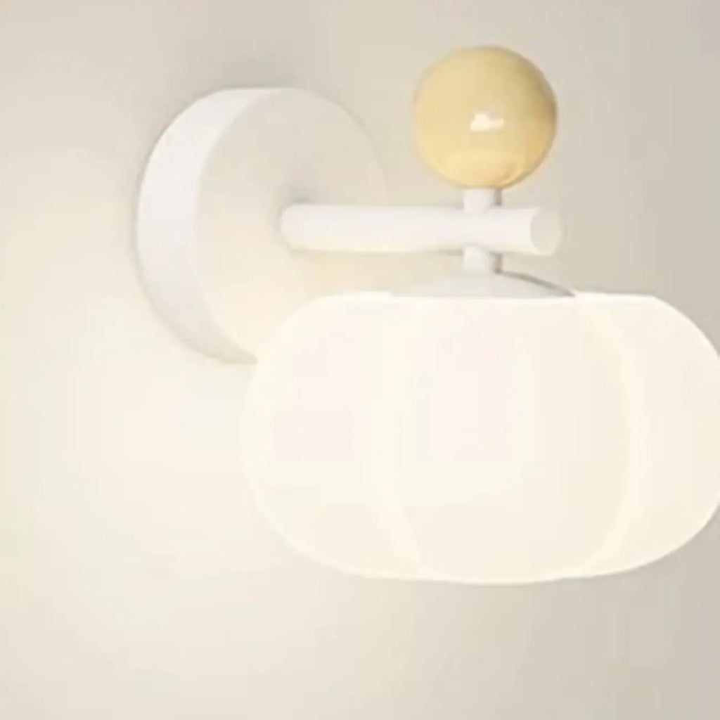 Applique murale élégante en forme de citrouille avec abat-jour en résine pour chambre à coucher