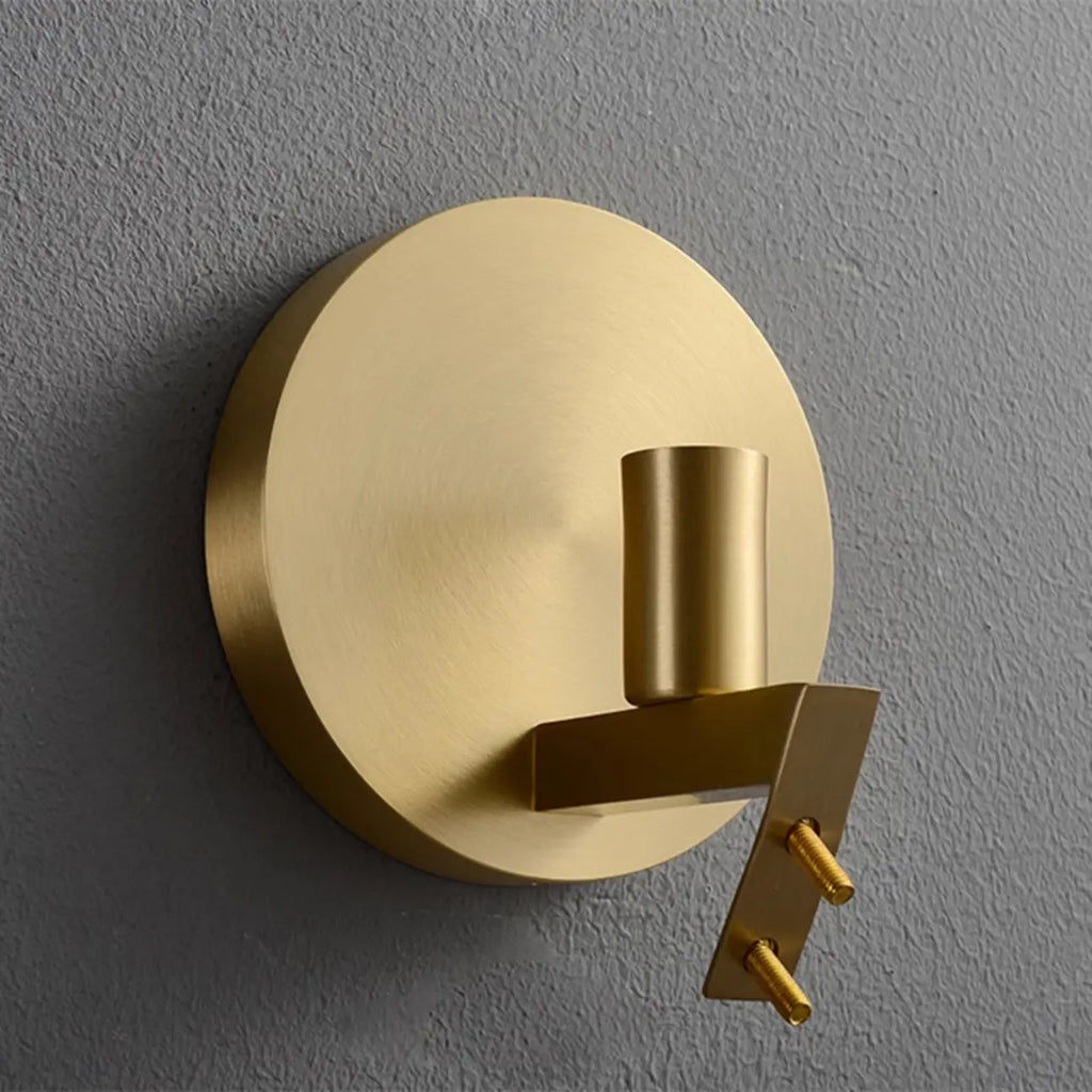 Applique murale moderne en verre coquillage doré pour salle de bain