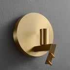 Applique murale moderne en verre coquillage doré pour salle de bain