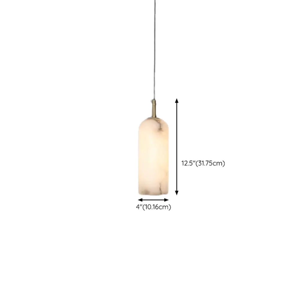 Suspension de cuisine moderne en albâtre et globe doré