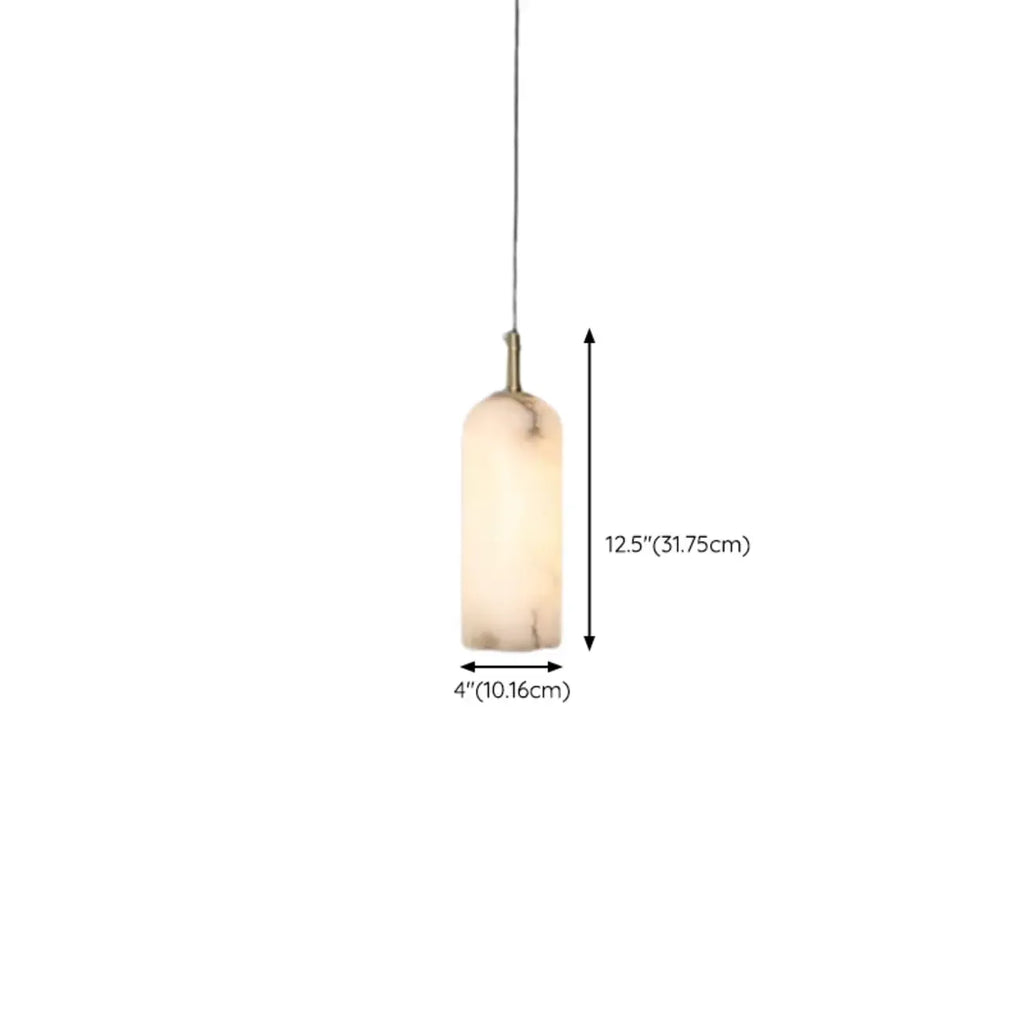 Suspension de cuisine moderne en albâtre et globe doré