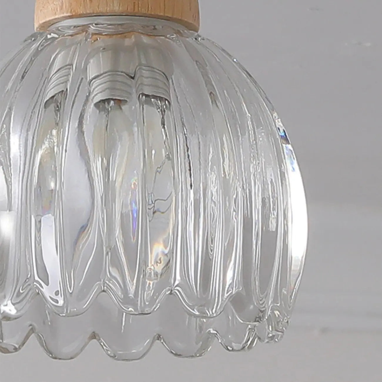 Suspension en verre à motif floral réglable pour salles à manger