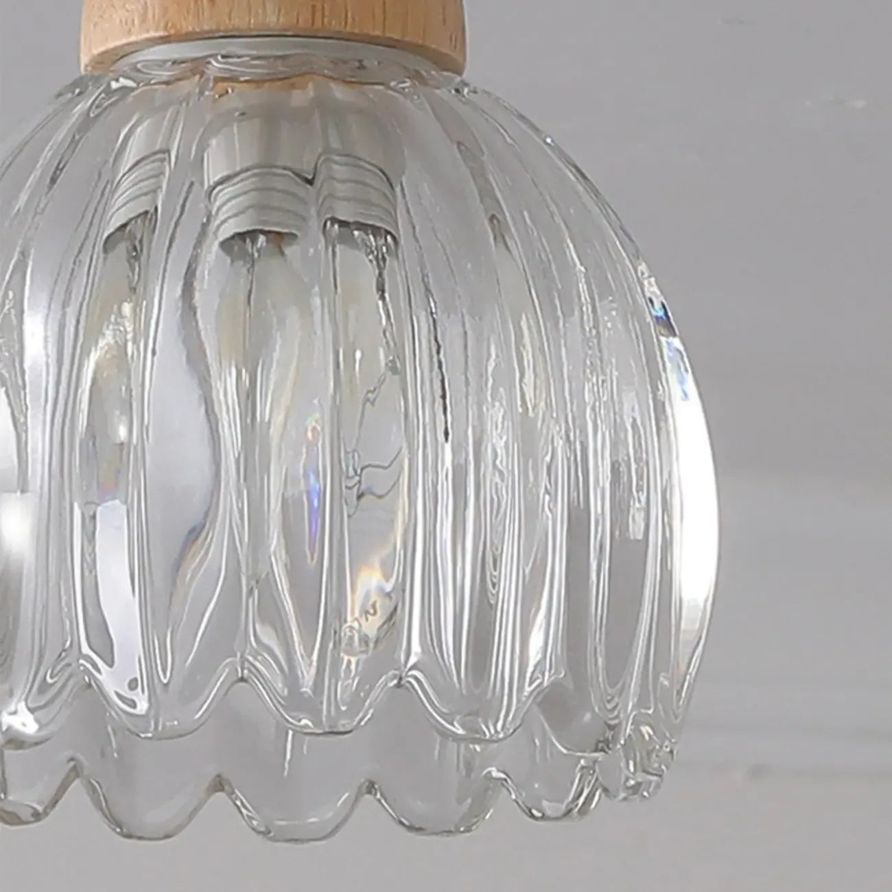 Suspension en verre à motif floral réglable pour salles à manger