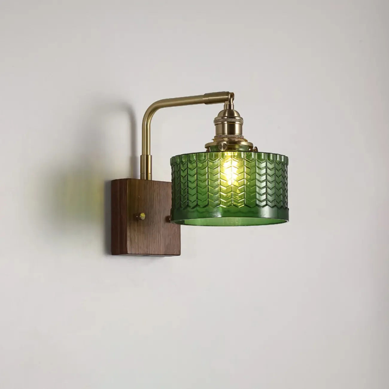 Applique murale cylindrique moderne en verre et LED pour salon