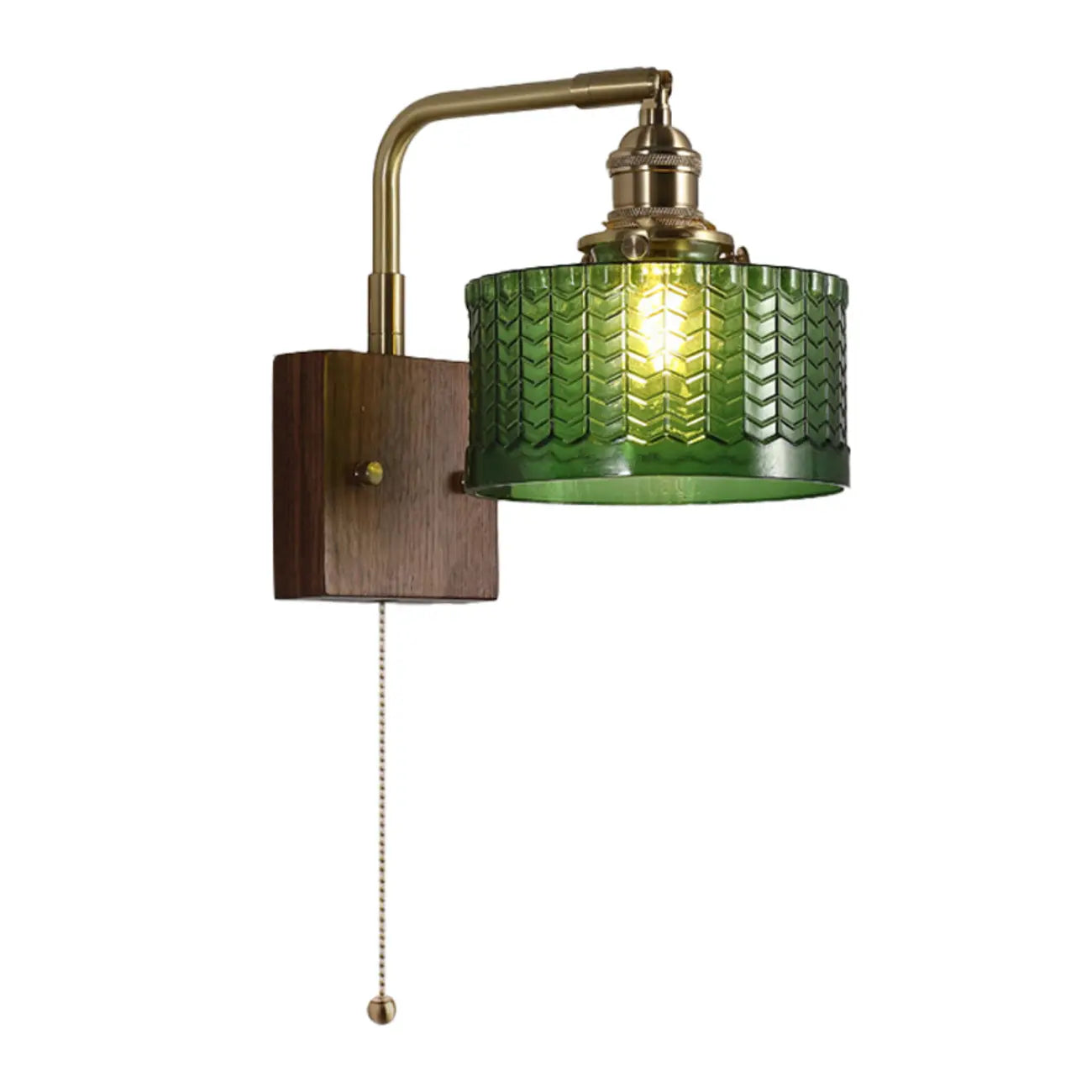 Applique murale cylindrique moderne en verre et LED pour salon
