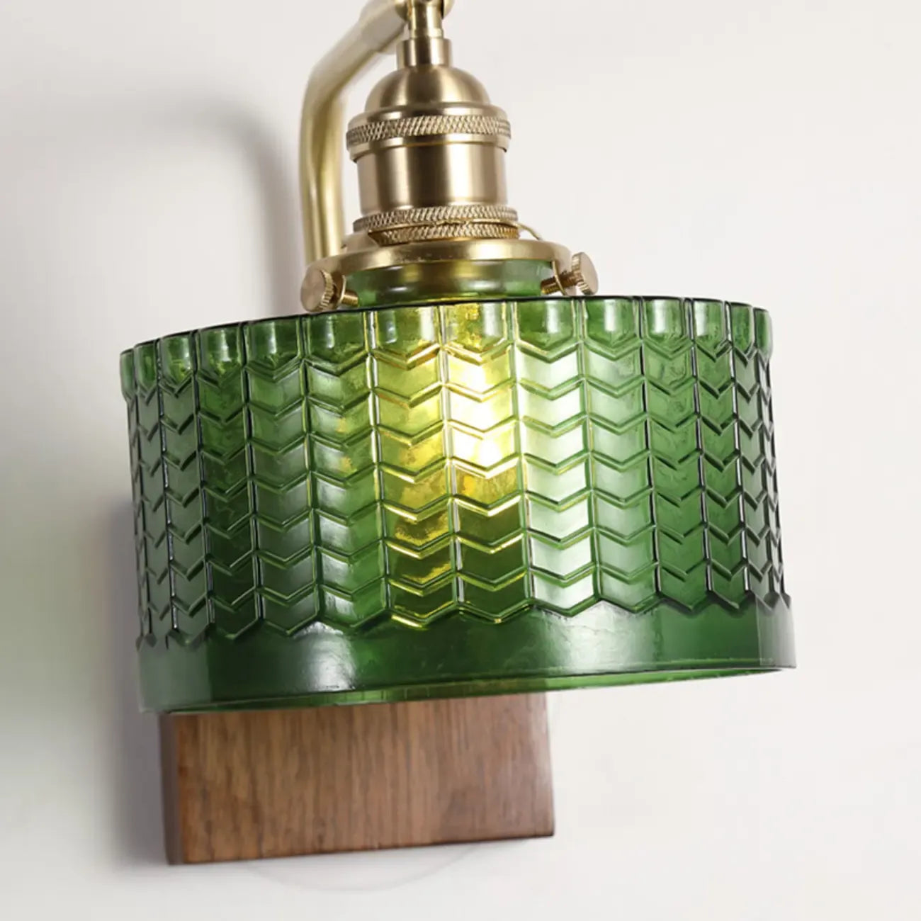 Applique murale cylindrique moderne en verre et LED pour salon