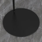Lampada da terra ad arco nera regolabile a LED per l'arredamento del soggiorno