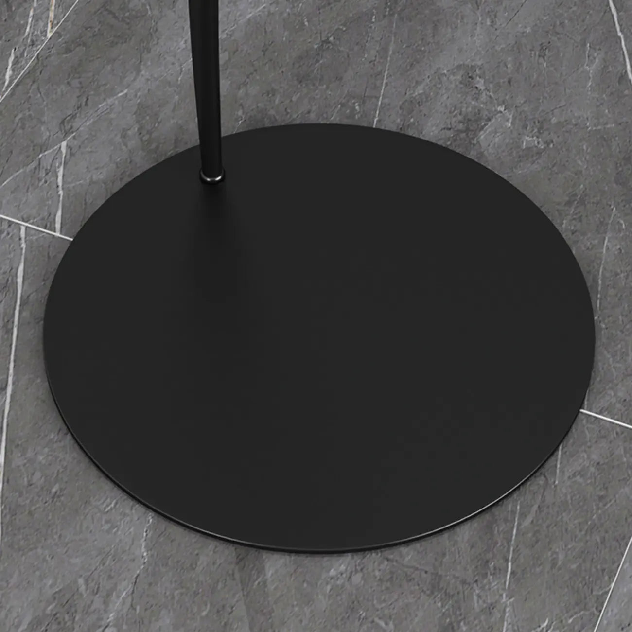 Lampada da terra ad arco nera regolabile a LED per l'arredamento del soggiorno