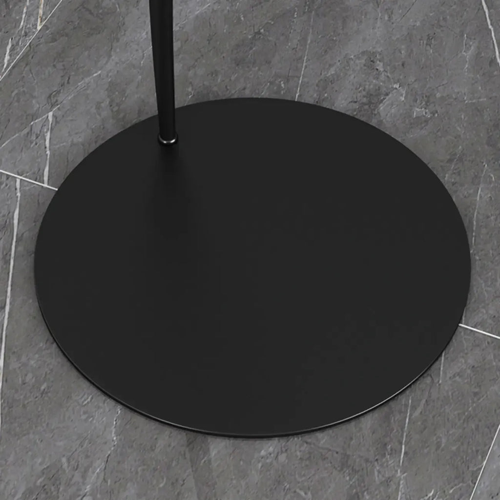 Lampada da terra ad arco nera regolabile a LED per l'arredamento del soggiorno