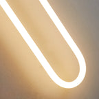 Applique murale ovale moderne dorée à LED pour coiffeuse