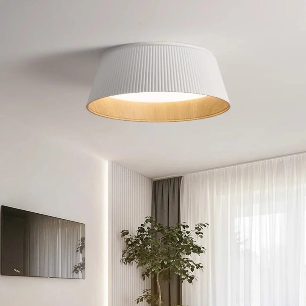 Plafonnier LED encastré rond évasé moderne à intensité variable