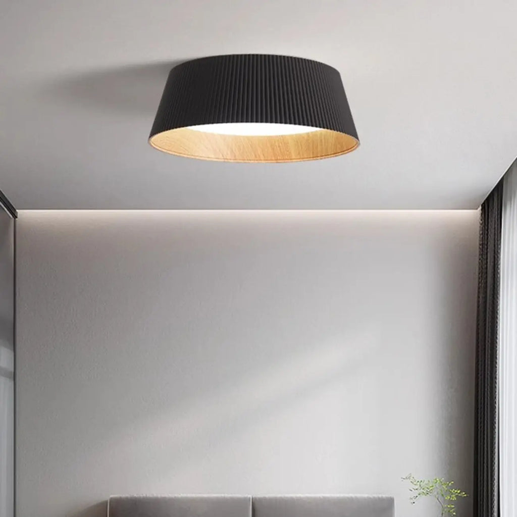 Plafonnier LED encastré rond évasé moderne à intensité variable