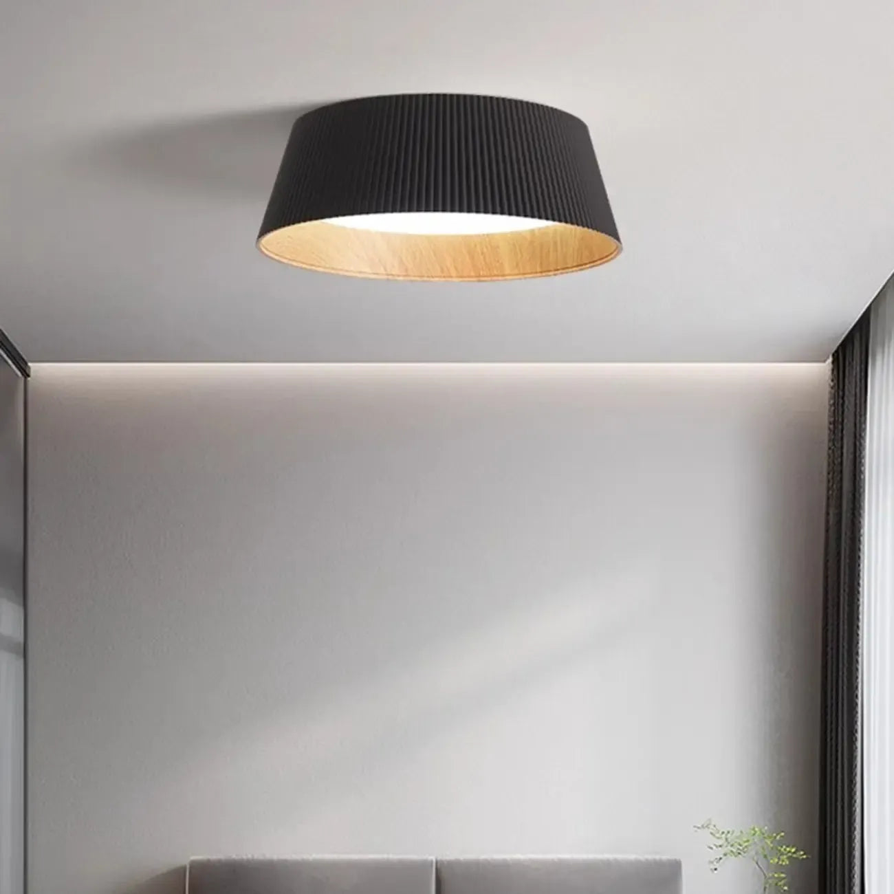 Plafonnier LED encastré rond évasé moderne à intensité variable