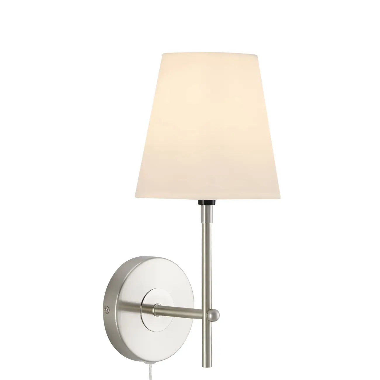 Applique murale contemporaine en métal et tissu, style minimaliste