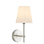 Applique murale contemporaine en métal et tissu, style minimaliste