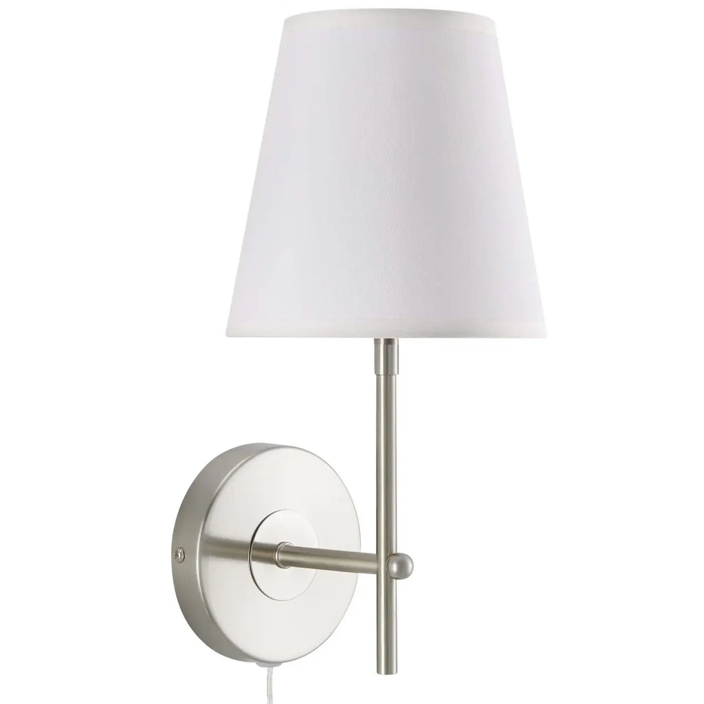 Applique murale contemporaine en métal et tissu, style minimaliste