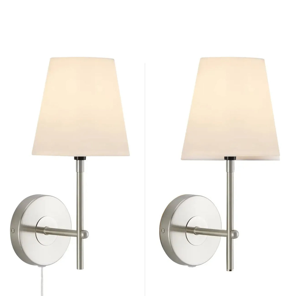 Applique murale contemporaine en métal et tissu, style minimaliste