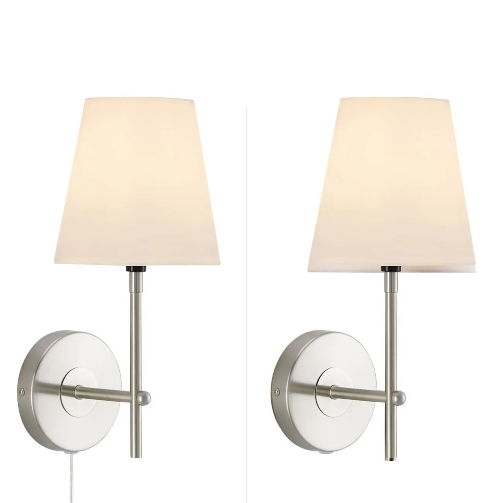 Applique murale contemporaine en métal et tissu, style minimaliste
