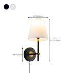 Applique murale contemporaine en métal et tissu, style minimaliste