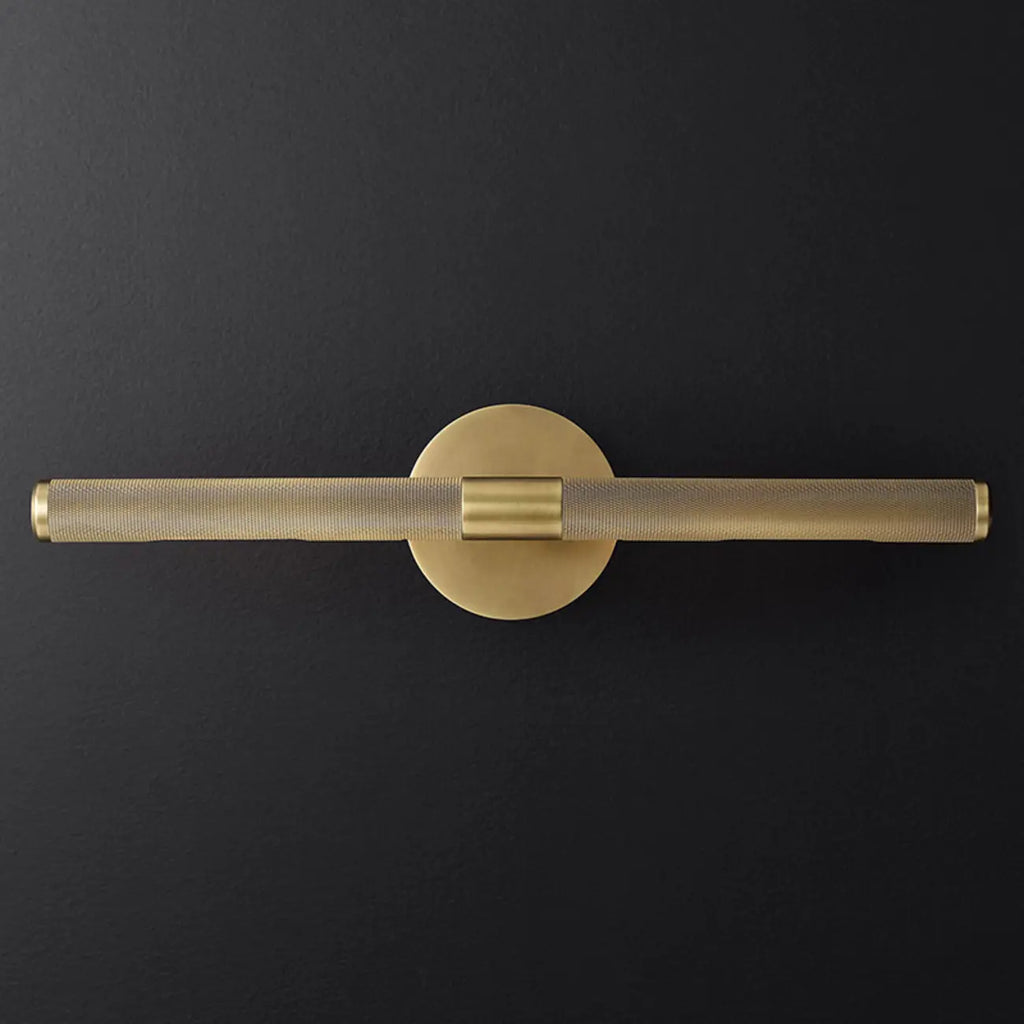 Applique murale moderne noire à 2 tubes pour salle de bain