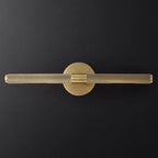 Applique murale moderne noire à 2 tubes pour salle de bain
