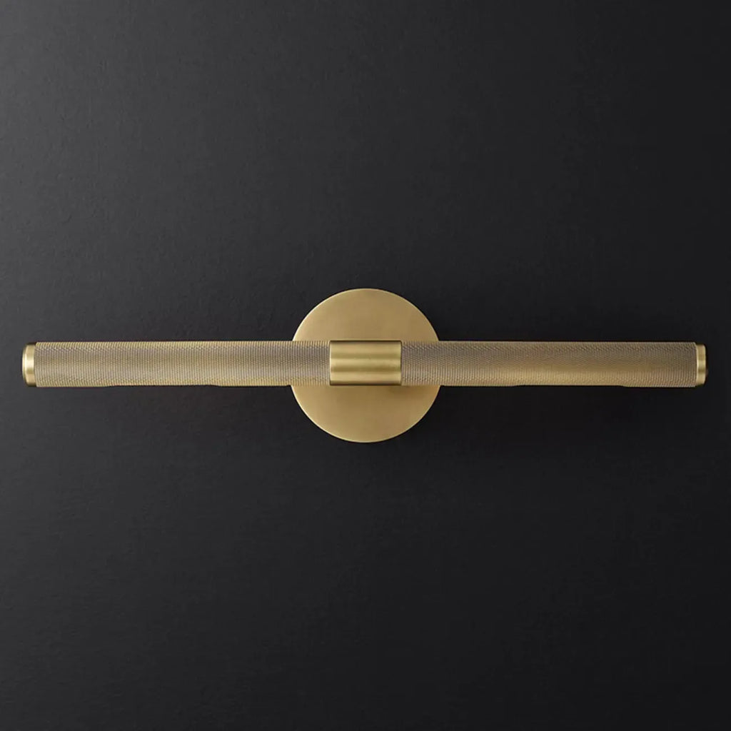 Applique murale moderne noire à 2 tubes pour salle de bain