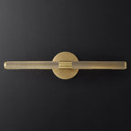 Applique murale moderne noire à 2 tubes pour salle de bain