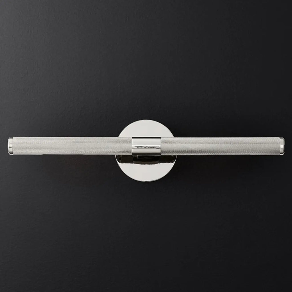 Applique murale moderne noire à 2 tubes pour salle de bain