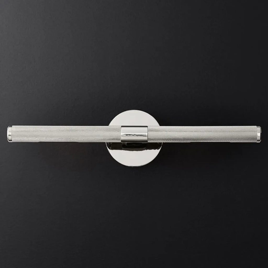 Applique murale moderne noire à 2 tubes pour salle de bain