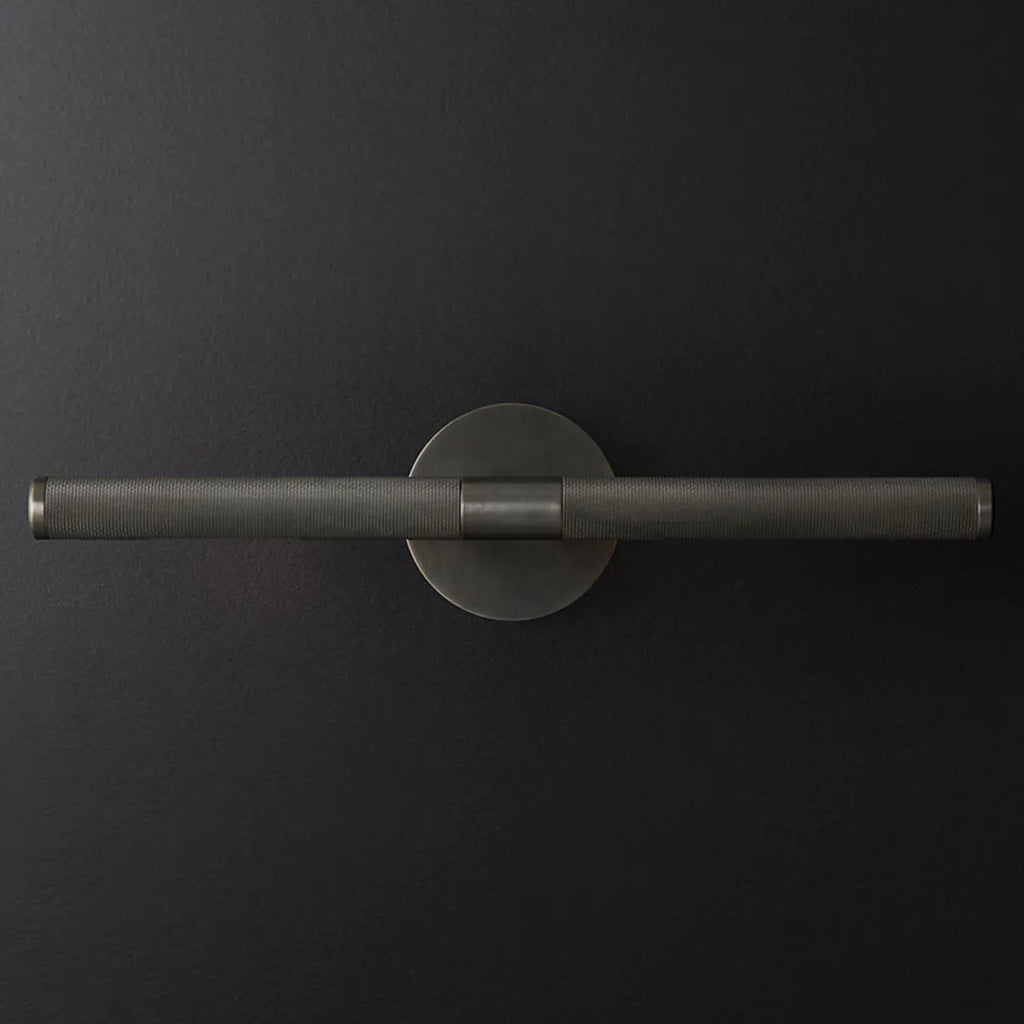 Applique murale moderne noire à 2 tubes pour salle de bain