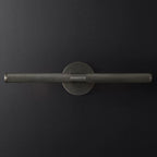 Applique murale moderne noire à 2 tubes pour salle de bain