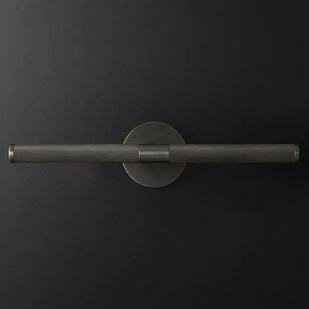 Applique murale moderne noire à 2 tubes pour salle de bain