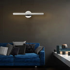 Applique murale moderne noire à 2 tubes pour salle de bain