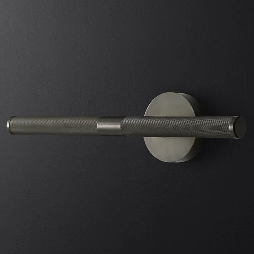 Applique murale moderne noire à 2 tubes pour salle de bain