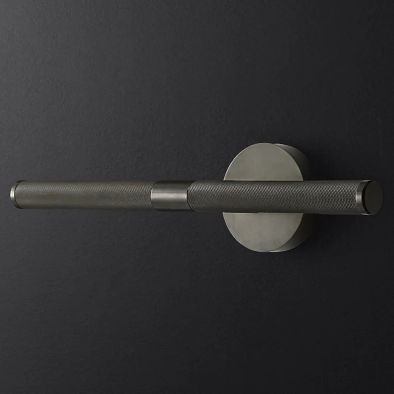 Applique murale moderne noire à 2 tubes pour salle de bain