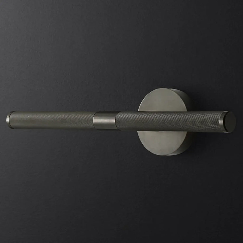 Applique murale moderne noire à 2 tubes pour salle de bain