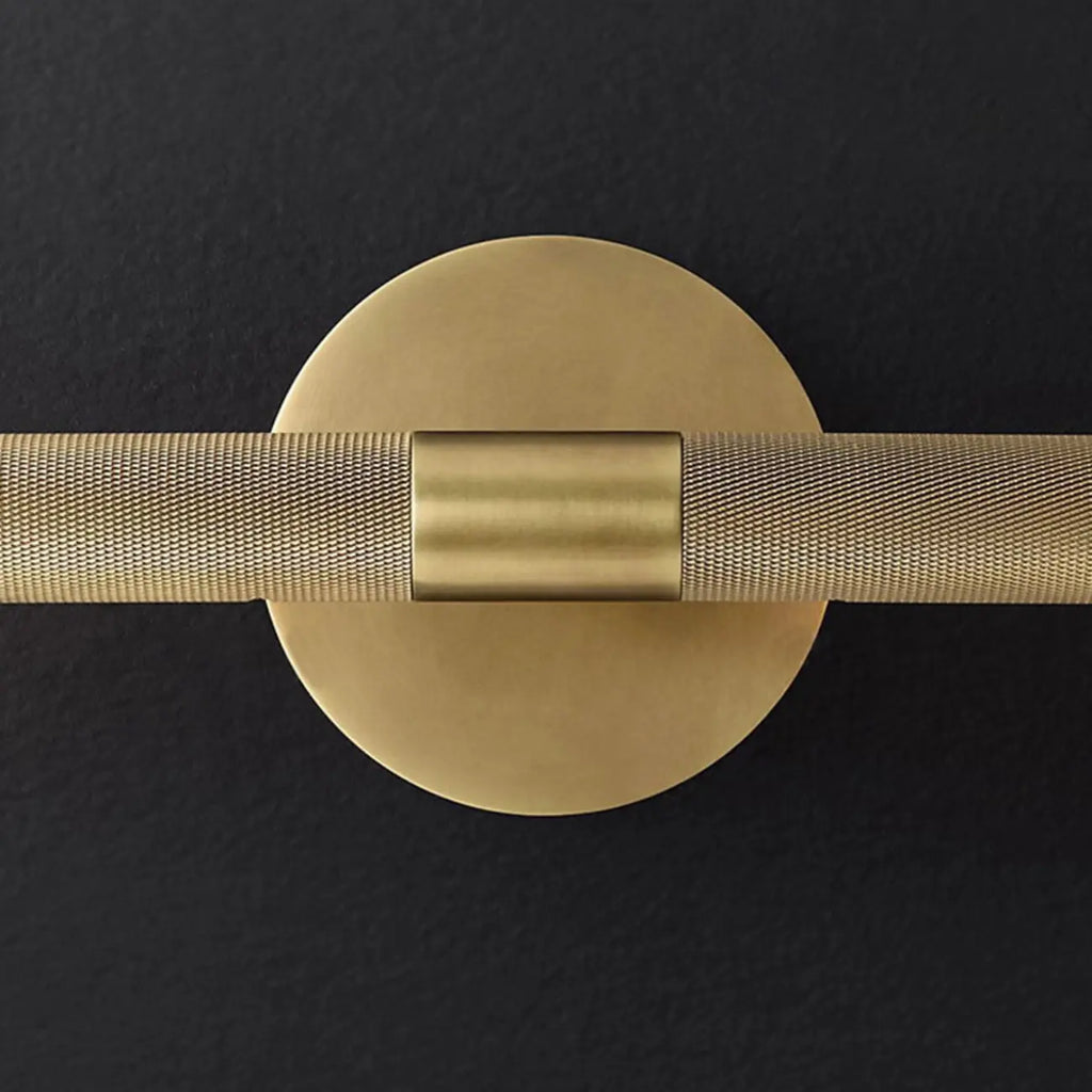 Applique murale moderne noire à 2 tubes pour salle de bain