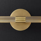 Applique murale moderne noire à 2 tubes pour salle de bain