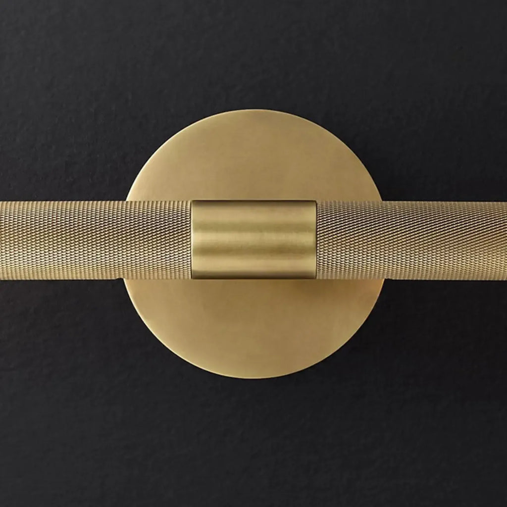 Applique murale moderne noire à 2 tubes pour salle de bain