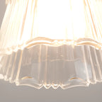 Plafonnier semi-encastré moderne en verre à 6 spots pour la décoration de couloir