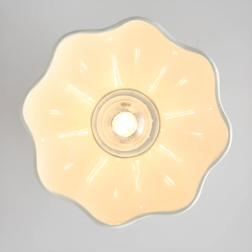 Plafonnier semi-encastré élégant à LED en résine pour la décoration intérieure