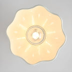 Plafonnier semi-encastré élégant à LED en résine pour la décoration intérieure