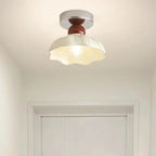 Plafonnier semi-encastré élégant à LED en résine pour la décoration intérieure