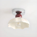 Plafonnier semi-encastré élégant à LED en résine pour la décoration intérieure